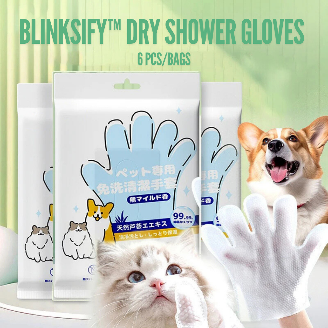 Blinksify™ Dry Shower Gloves